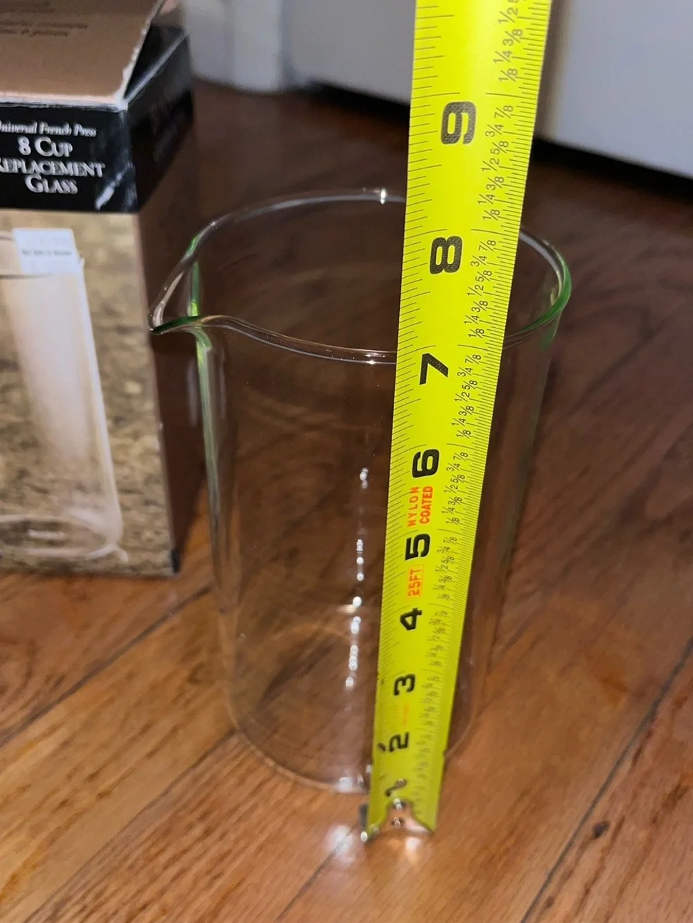 Bonjour Coffee & Tea (8) Cup Replacement Glass Cup New Open Box
